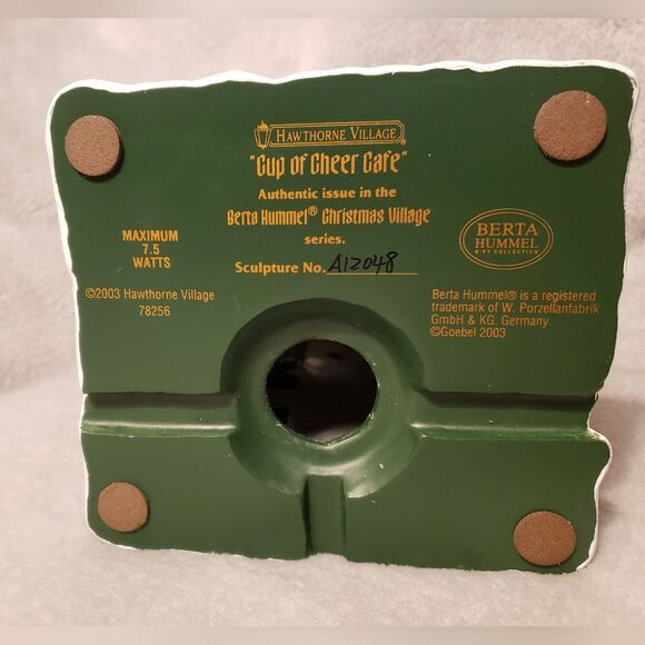 Berta Hummel "Cup of Cheer Cafe" 2003 Hawthorne Village Series - Picture 5 of 11